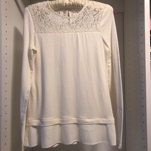 Madison Jules Cream Lace Blouse XS